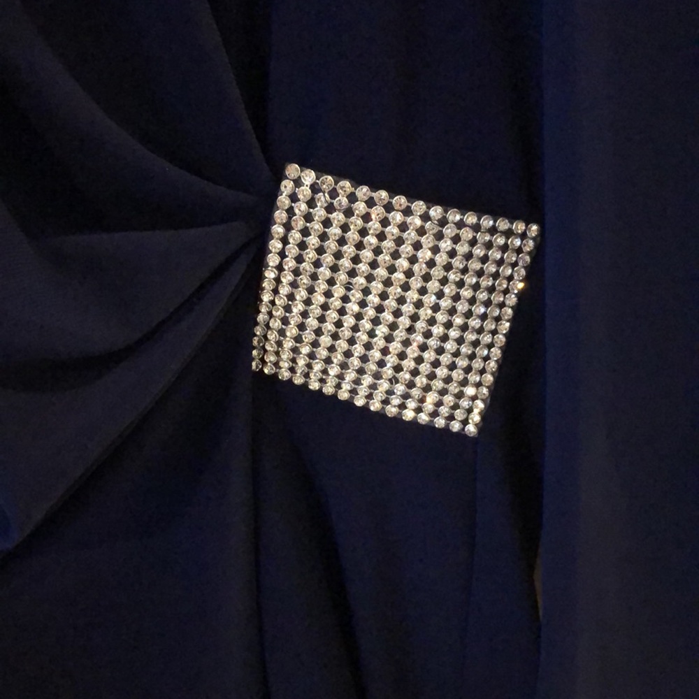 Blue MSK dress with rhinestone embellishment … size 16.   Worn once! - Picture 4 of 8